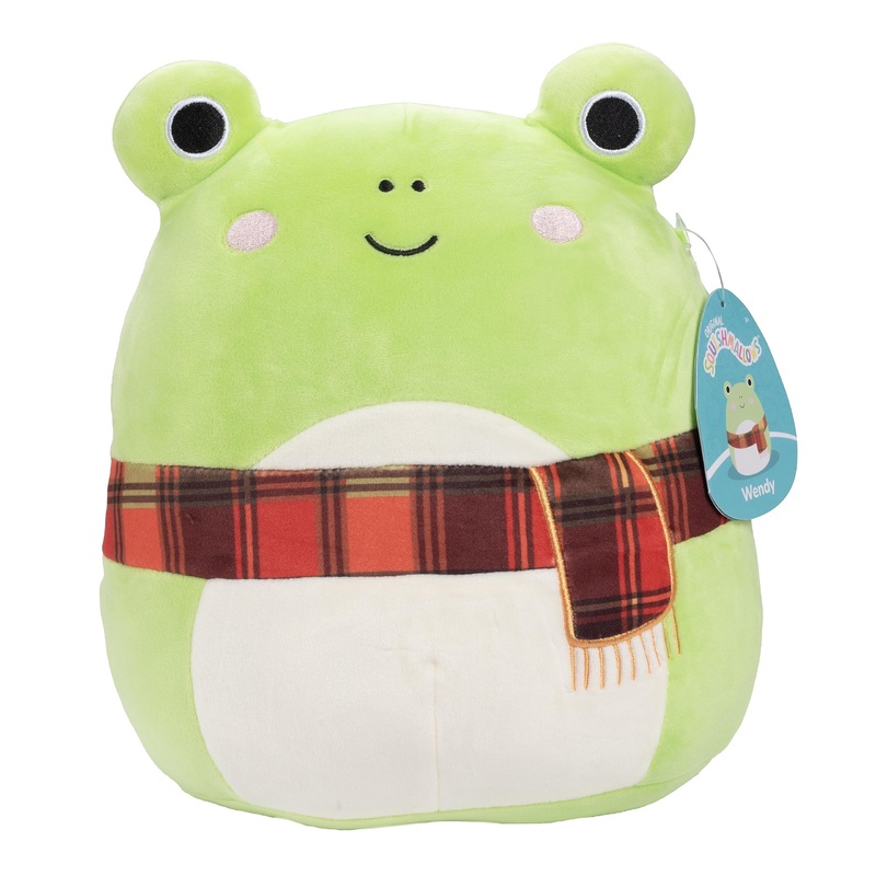 Squishmallows Original 10-Inch Wendy The Frog- Official Jazwares Plush - Collectible Soft & Squishy Stuffed Animal Toy - Add To Your Squad - Gift For Kids, Girls & Boys