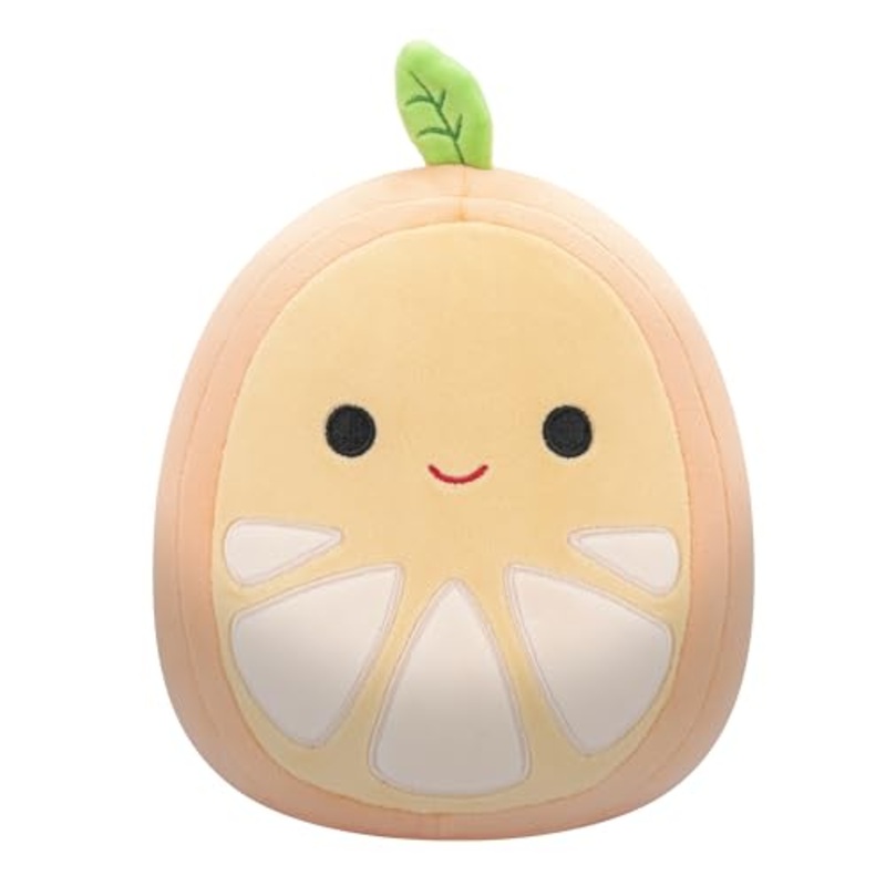 Squishmallows Original 8-Inch Orin Orange Slice With Green Stem - Official Jazwares Plush