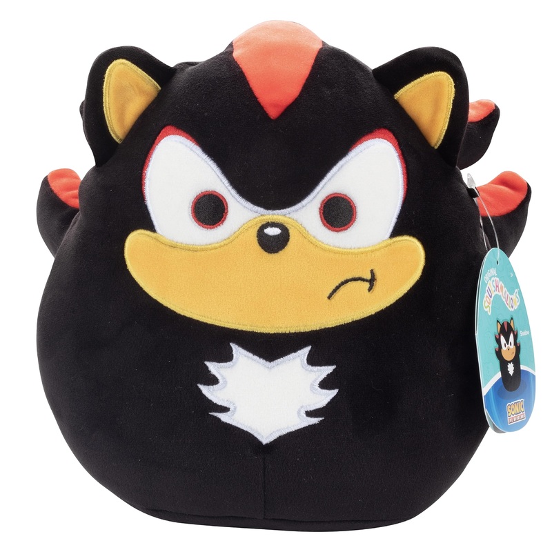 Squishmallows Original 8-Inch Shadow - Sonic The Hedgehog- Official Jazwares Plush - Collectible Soft & Squishy Sega Stuffed Animal Toy - Add To Your Squad - Gift For Kids, Girls & Boys