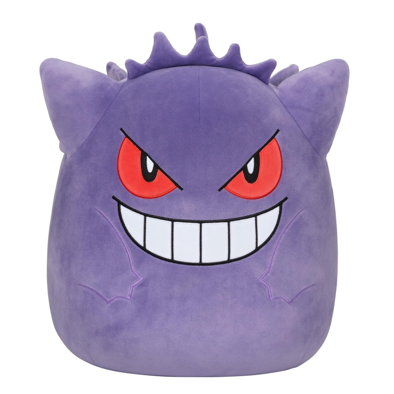 Squishmallows Pokmon 14-Inch Gengar Plush - Add Gengar To Your Squad, Ultrasoft Stuffed Animal Medium Plush, Official Kelly Toy Plush (Sqpk00004)