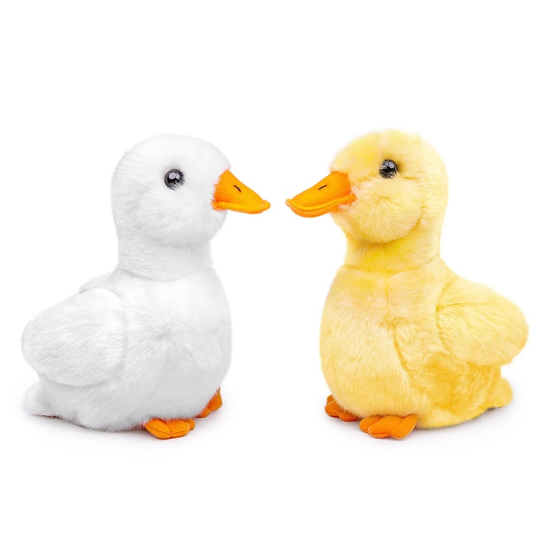 Zhongxin Made Simulation Cole Duck Plush Toy Stuffed Animal - 12 Inch Simulation White Call Duck Doll Plush Toys As Gift For Your Kids (Cole Duck)