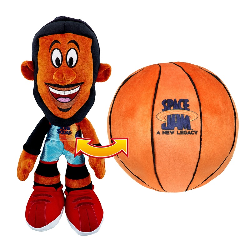 Space Jam: A New Legacy - Transforming Plush - 12' Lebron James Into A Soft Plush Basketball - Exclusive