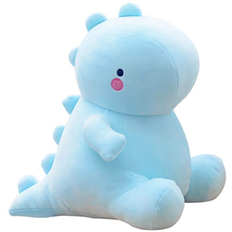 Vhyhcy Cute Dinosaur Plush Toys, Fat Dinosaur Stuffed Dolls, Soft Animal Dino Plushie, Birthday Gifts For Kids Girls Boys Blue 12 Inch