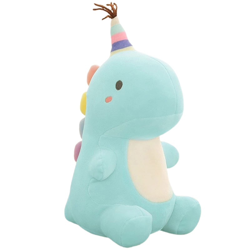 Vhyhcy Stuffed Animal Plush Toys, Cute Dinosaur Toy, Soft Dino Plushies For Kids Plush Doll Gifts For Boys Girls (Blue, 13.8 Inch)