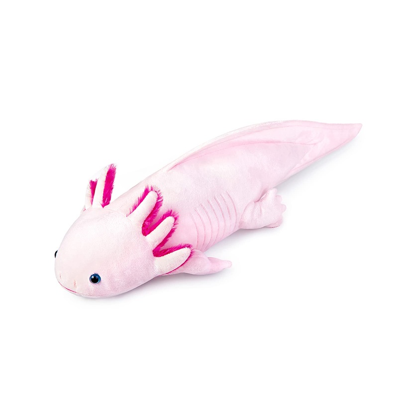 Zhongxin Made Axolotl Plush - Light Pink Axolotl Stuffed Animal, Realistic 20' Cute Ambystoma Creepy Amphibians Plush Toys, Unique Plush Gift Collection For Kids