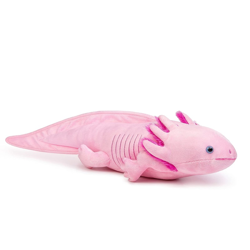 Zhongxin Made Axolotl Plush Toy - 20' Pink Axolotl Fish Lizard Creepy Stuffed Animals Cute Pink Reptilian Toys Real Plushie Toy, Unique Plush Gift Collection For Kids