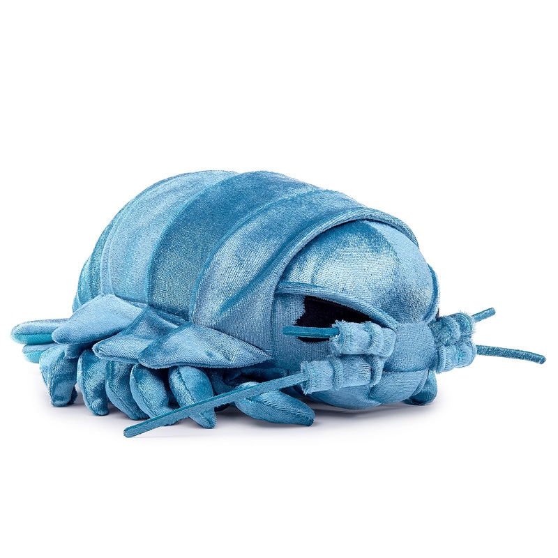 Zhongxin Made Isopod Plush - Lifelike 12 Blue Isopod Stuffed Animal, Realistic Bathynomus Giganteus Arthropod Insect Plushie, Soft Crustaceans Animals Toys Model Dolls Gifts For Kids