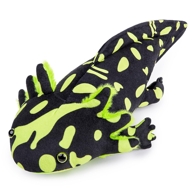 Zhongxin Made Large Axolotl Plush - Super Large Weighted Green Axolotl Stuffed Animal, 30 Inches Long, Realistic Cute Ambystoma Creepy Amphibians Plush Toys, Unique Plush Gift Collection For Kids
