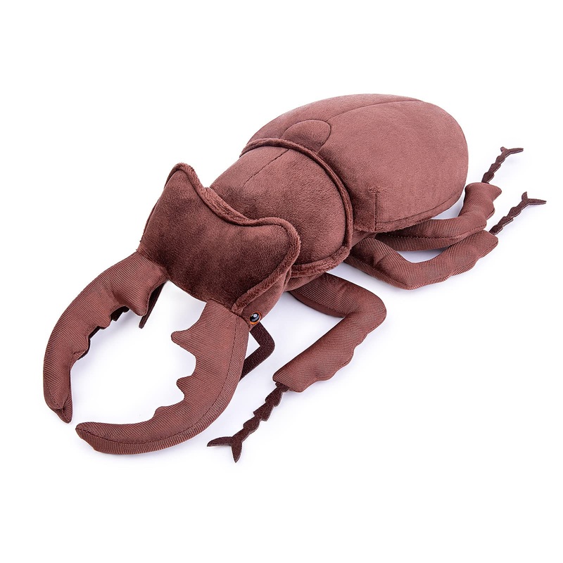 Zhongxin Made Realistic Stag Beetle Plush Toy - 10' Lucanidae Atlas Animal Insect Beetle Stuffed Animal, Soft Crustaceans Animals Model, Unique Beetle Plushie Toys Model Dolls Gifts For Kids