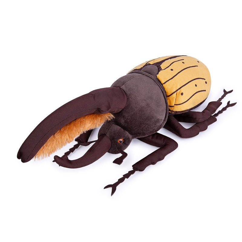 Zhongxin Made Simulation Insect Stuffed Plush Toy - 10' Realistic Isopod Coleoptera Atlas Animal Insect Beetle, Soft Crustaceans Animals Model, Unique Beetle Plushie Toys Model Dolls Gifts For Kids
