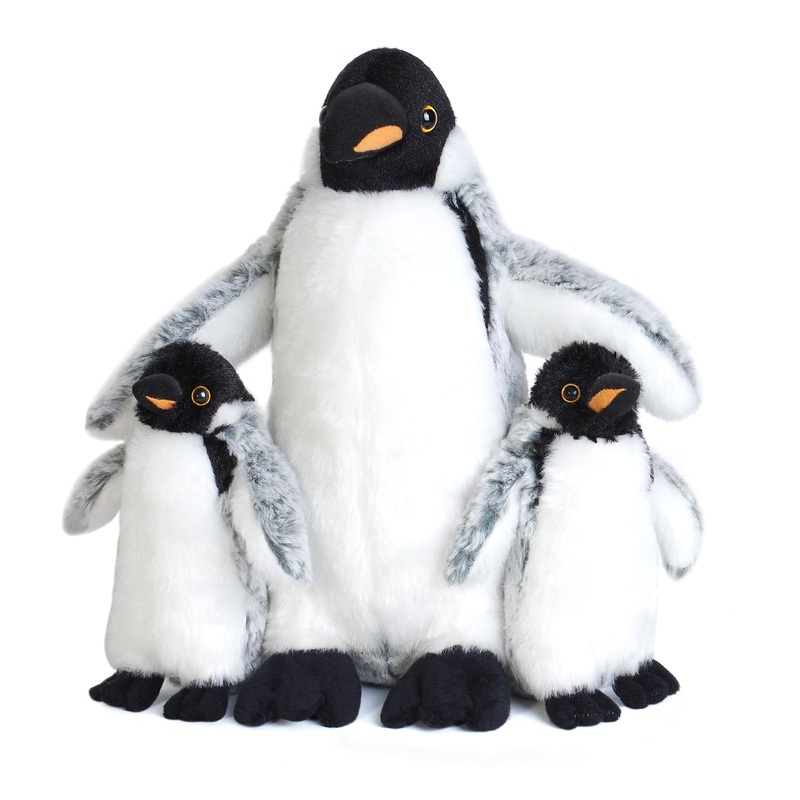3 Pieces Plush Penguin Set, Mom And Babies, Stuffed Animal Toy Gifts For Kids