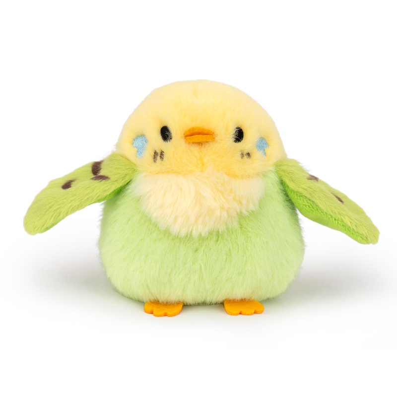 Adorlynetty 5 Inches Parakeet Plush Toy Bird Stuffed Animal Doll Plush Toy Holder Bag Pendant Party Favor Gifts Toys For Kids