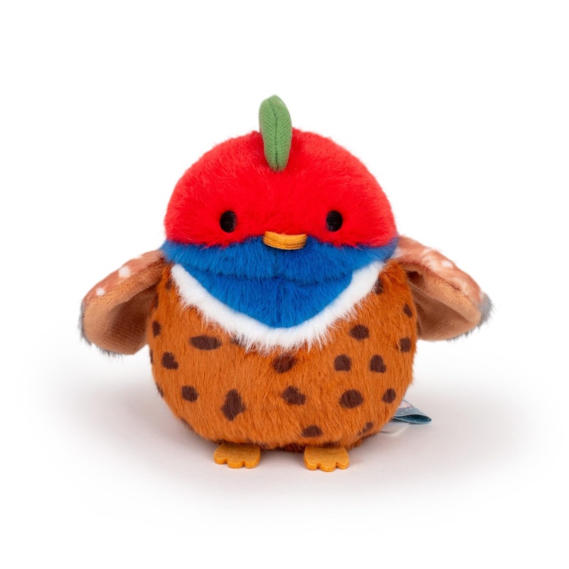 Adorlynetty Bird Stuffed Animal Cute Bird Plush Bag Pendant Simulation Bird Toys For Kids Pendant Doll Birthday Gift Decoration(Linnet Plush)
