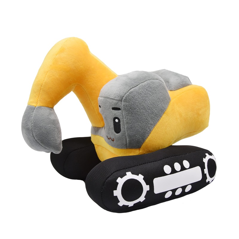 Yonlit Soft Excavator Stuffed Construction Toy Super Cute Plush Digger Trucks Excellent Gifts For Kids Or Birthday Party 11 Inches