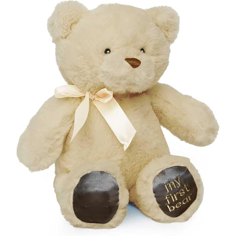 Jolitee My First Bear Stuffed Animal - Beige Neutral Teddy Bear For Baby For Newborn 10'