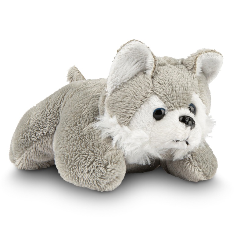 Stuffed Wolf Husky, Single Mini Stuffed Animal Plush Toy For Kids, Forest Party Favors And Goody Bags, Classroom Treasure Box Prizes, Stocking Stuffers (Wolf Husky)