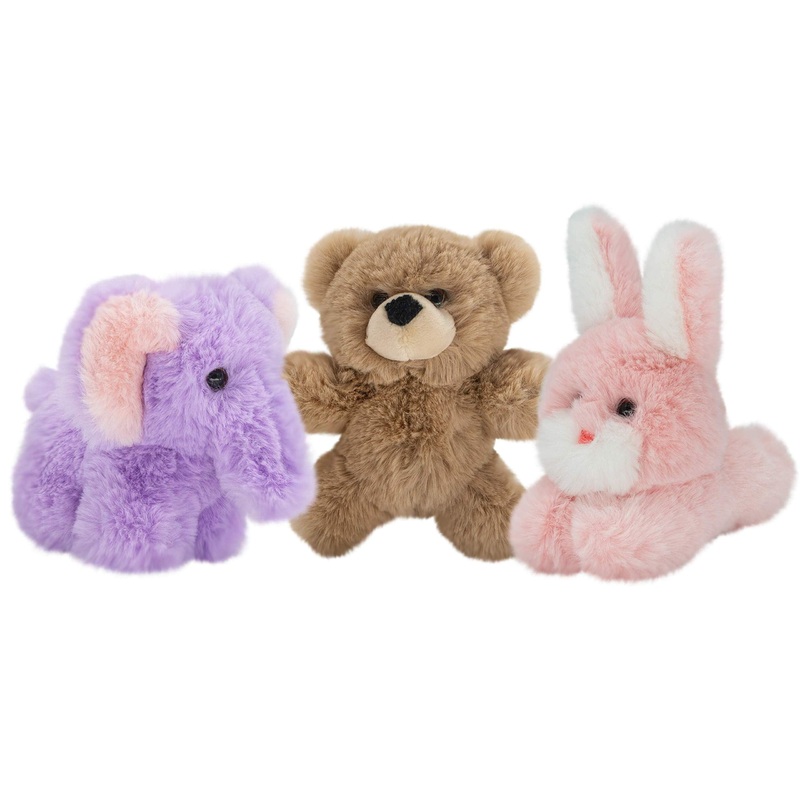 World'S Softest Plush Stuffed Animals For Girls And Boys - 3 Pack 5 Inch Stuff Animals Plush Toy - Bunny, Elephant, Teddy Bear Plushie - Made From Kid-Friendly, Quality Material