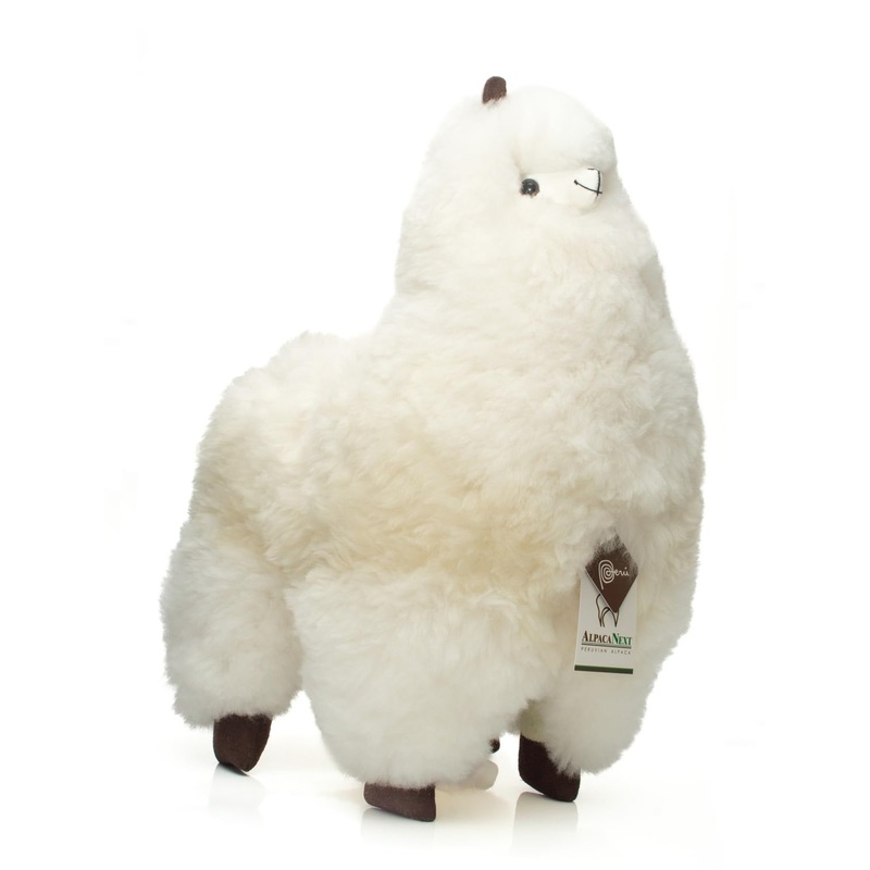Alpacanext Llama Stuffed Animal - 18 Inch. Cute, Soft And Cuddly Alpaca Plush Toy Handcrafted On Real Alpaka Natural Fur, (18 In