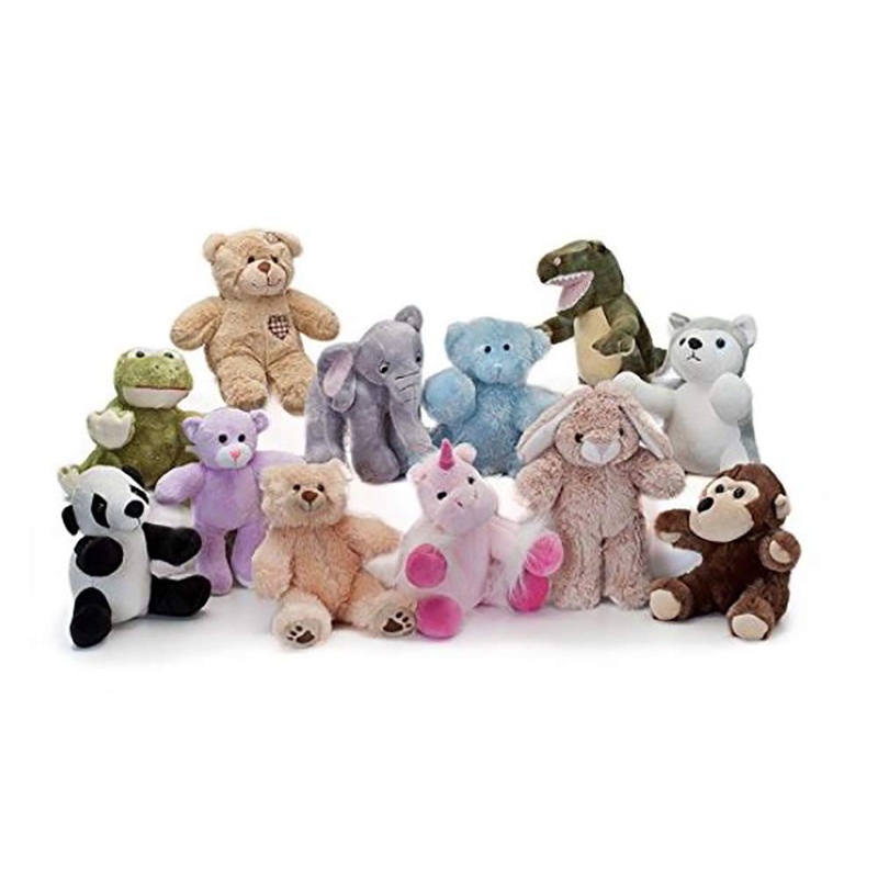 Bearegards.Com Lot Of 10 Recordable 8'' Plush Stuffed Animals (Assorted); Ultrasound Baby Heartbeat Bears