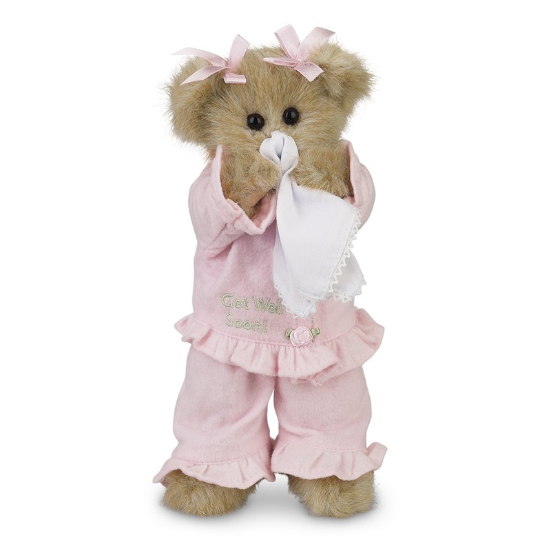 Bearington Sicky Vicky Get Well Soon Stuffed Animal Teddy Bear 10''