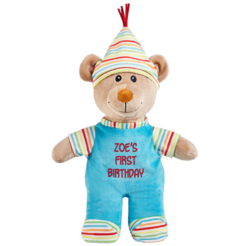 Let'S Make Memories Personalized Happy Birthday Plush Teddy Bear - Stuffed Animal