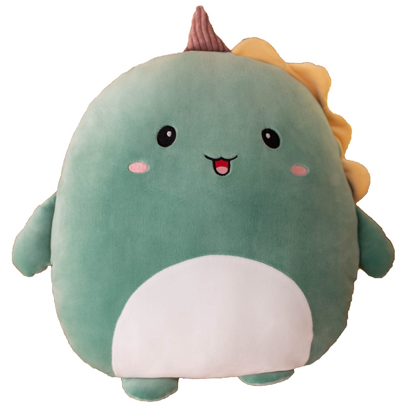 Soft Dinosaur Plush Hugging Pillow Cute Green Dinosaur Stuffed Animal Plushies Toy Dinosaur Unicorn Kids Stuffed Animals Plush Toys For Birthday, Valentine, Christmas 16 Inch