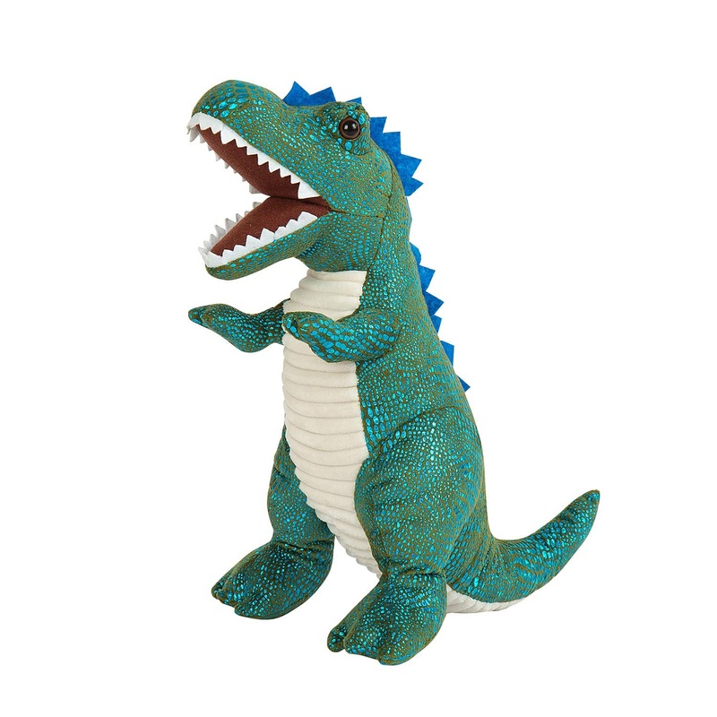 Stuffed Dinosaur Plush Toy Green, Plush T-Rex Dinosaur Stuffed Animal, Baby Dinosaur Bedtime Stuffed Animal Plush 14.5'', Gifts