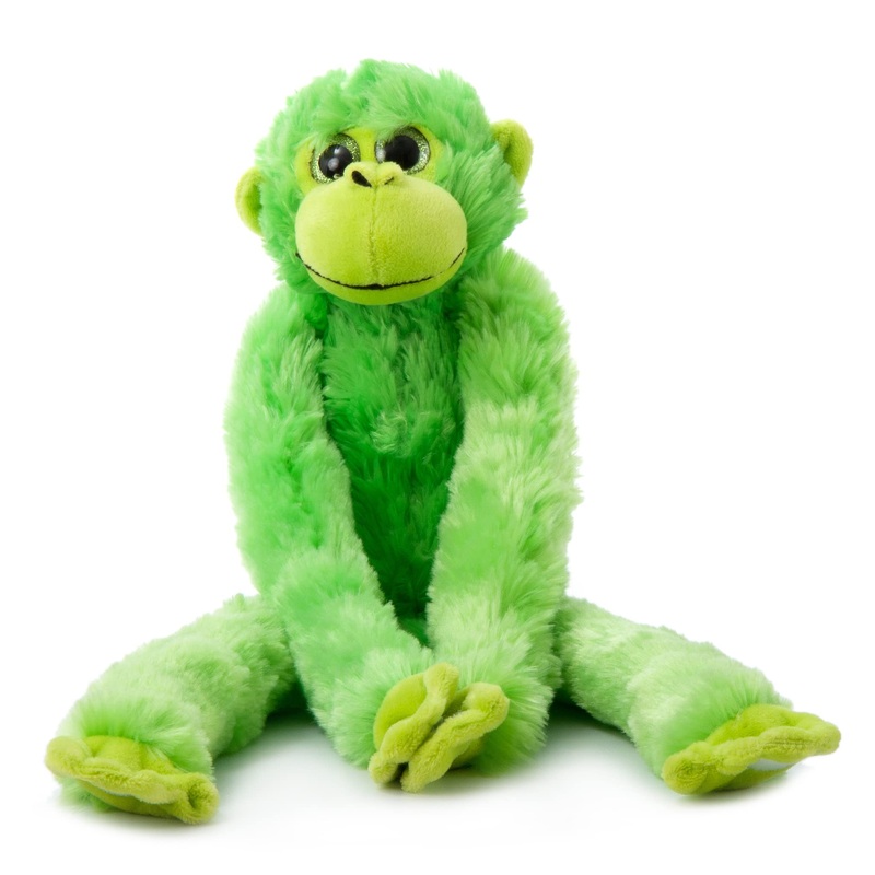 The Petting Zoo Monkey Stuffed Animals, Plush Toys For Girls And Boys, Rainbow Of Colors-20 Inches (Green)