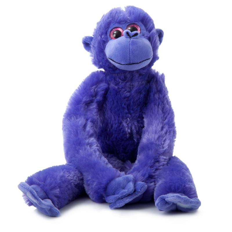 The Petting Zoo Monkey Stuffed Animals, Plush Toys For Girls And Boys, Rainbow Of Colors-20 Inches (Purple)
