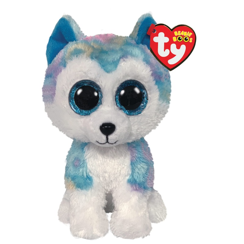 Ty Helena Husky Beanie Boo Regular, Licensed Beanie Baby Soft Plush Toy, Collectible Cuddly Stuffed Teddy