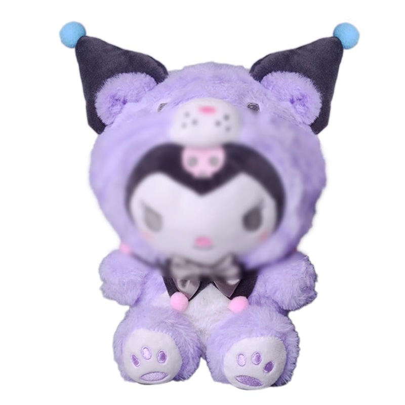 Veakeqe 9 Inch Plush Toys, Cartoon Plush Dolls Soft Stuffed Animals, Cute Anime Plush Figure Toy, Girl Christmas Birthday Gift For Kids Children Fans (Purple)