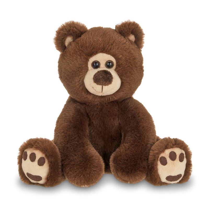 Bearington Lil' Barnaby Chocolate Brown Plush Stuffed Animal Teddy Bear, 11.5 Inches