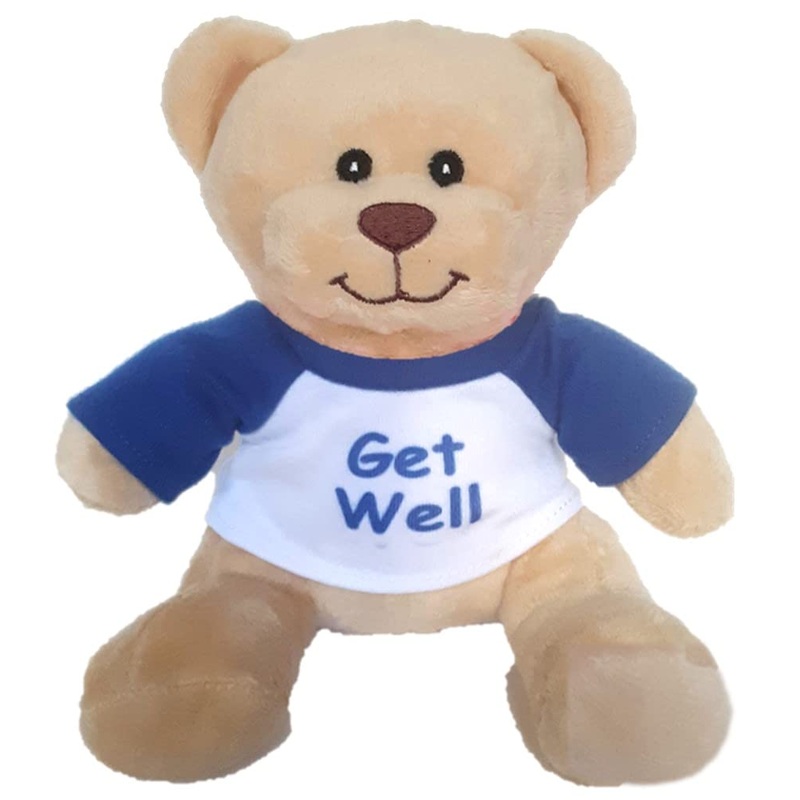 Hug-A-Booboo Get Well Small Plush Teddy Bear - Super Cute 6 Inch Plush Teddy Bear With Get Well Message T-Shirt - Great For Gift, Gift Basket, Party Favors