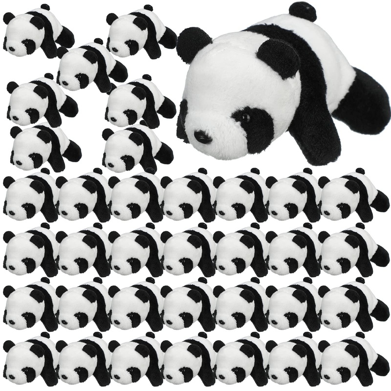 Sotiff 36 Pcs Panda Stuffed Animal Panda Plush Animal Toy 4 Inch Mini Stuffed Animals Small Soft Stuffed Panda Gifts, Jungle Safari Party Favors, Classroom Prizes, Stocking Stuffers For Boys And