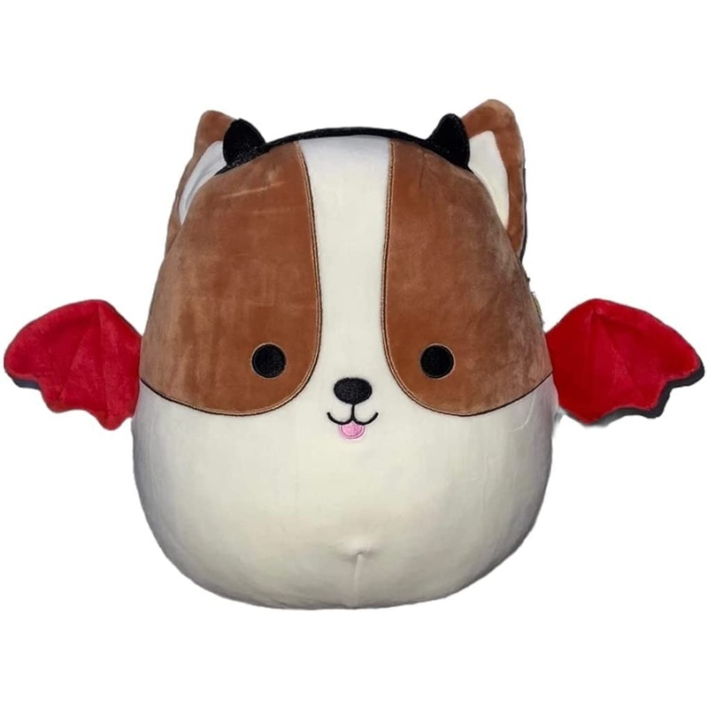 Squishmallow Official Kellytoy Halloween Squishy Soft Plush Toy Animals (Reginald Corgi Dog (Devil Costume), 12 Inch)