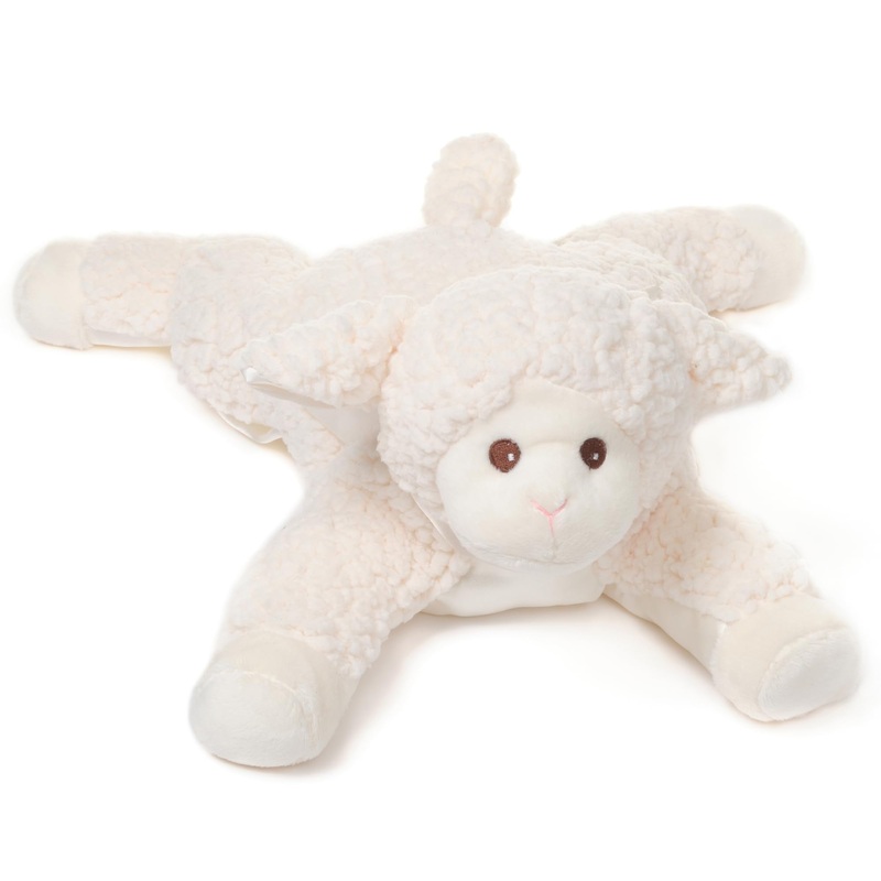 Bearington Baa Stuffed Animal Lamb, 12' Creamy White Baby Lamb Plush