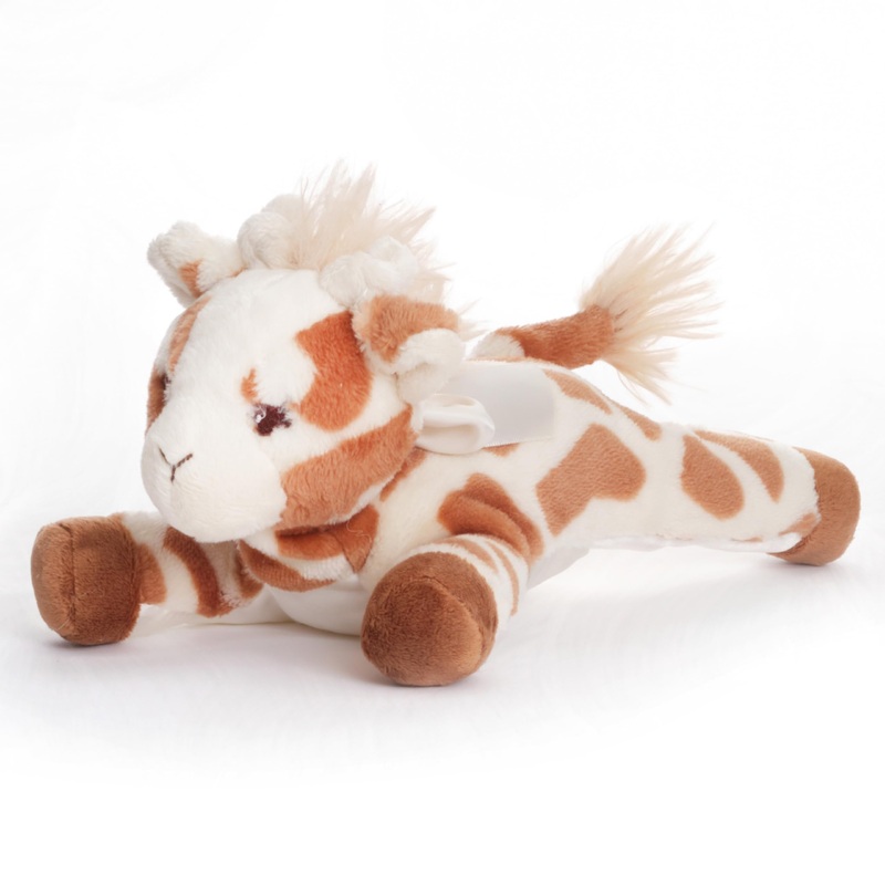 Bearington Baby Patches Plush Stuffed Animal Giraffe With Rattle, 8 Inches