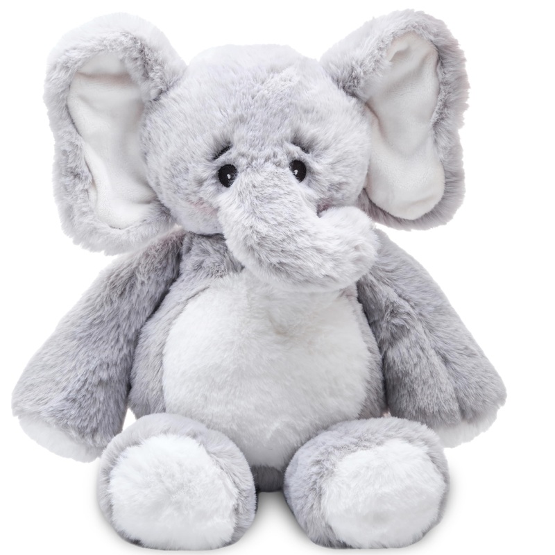 Bearington Baby Spouts Hugs A Lot Elephant Plush, 14 Inch Elephant Stuffed Animal
