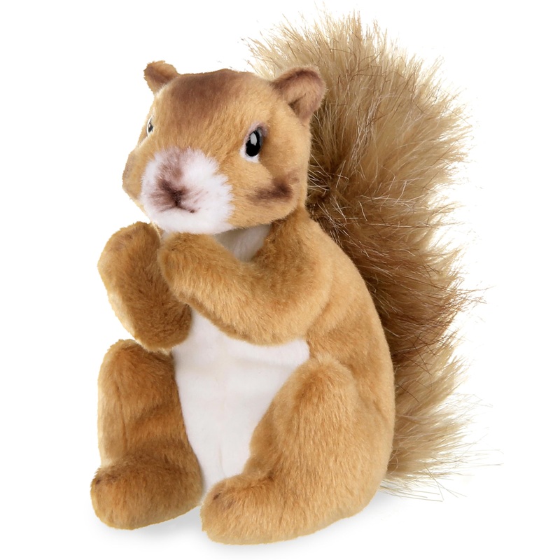 Bearington Collection Copper Plush Squirrel Stuffed Animal, 7 Inch