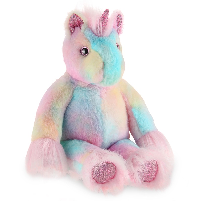 Bearington Dazzler The Rainbow Unicorn Plush, 15 Inch Unicorn Stuffed Animal