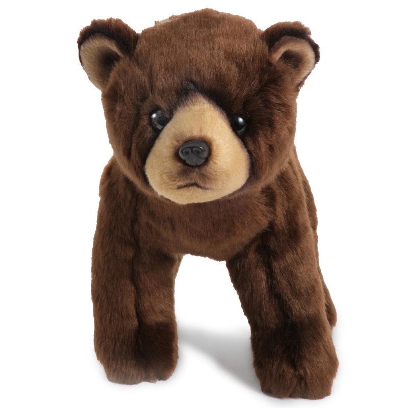 Bearington Grizby The Brown Bear: 13 Inches Tall, Realistic Plush Stuffed Animal Toy With Ultra-Soft Faux Fur, Premium Fill, Expressive Face And Floppy Body; Great Gift For Animal Lovers Of All Ages