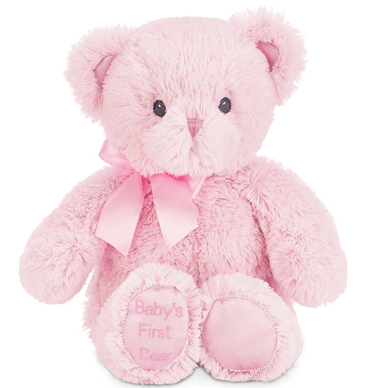 Bearington Large Pink Teddy Bear Plush, 18 Inch Stuffed Animal For Girls