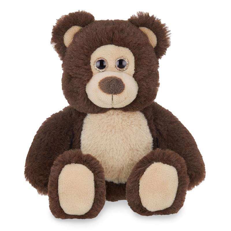 Bearington Lil' Beau Small Chocolate Brown Plush Stuffed Animal Teddy Bear, 7 Inches