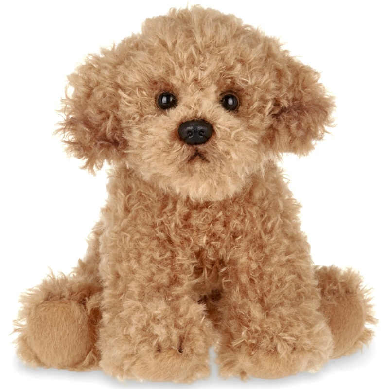 Bearington Lil' Caramel Dog Stuffed Animal 6.5 In - Puppy Stuffed Animals - Plush Dog Toys For Kids Goldendoodle Labradoodle