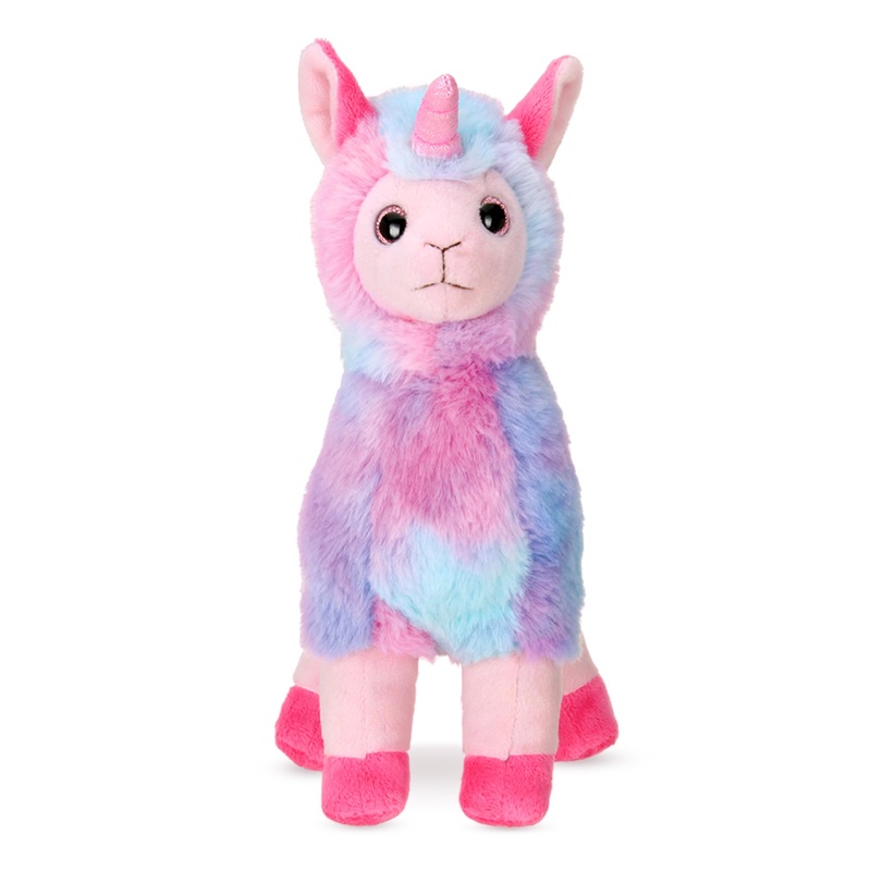 Bearington Lil Luna Llamacorn The Rainbow Llama Plush, 7 Inch Llama Stuffed Animal