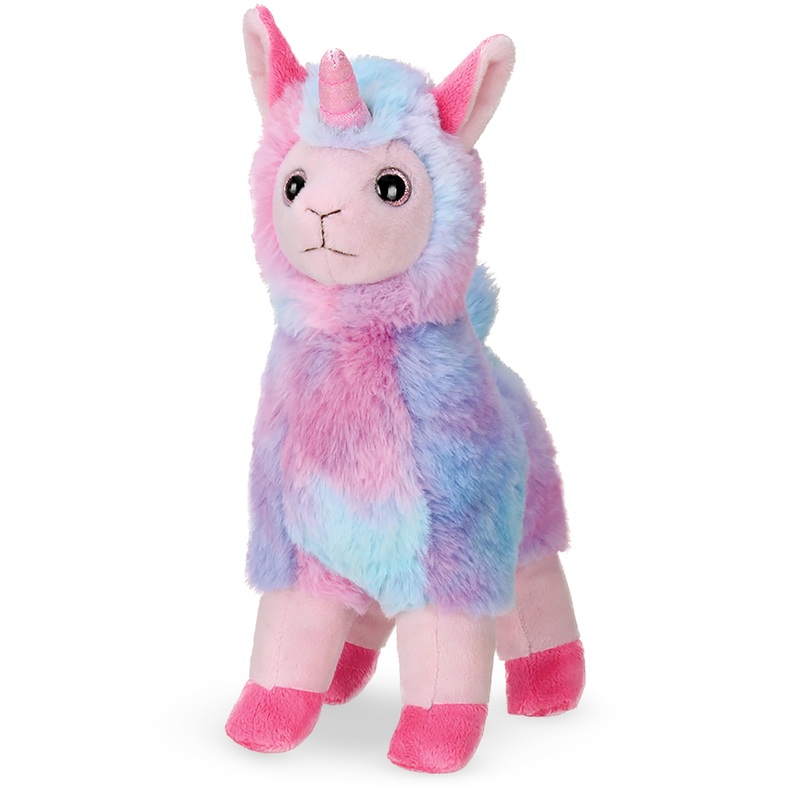 Bearington Luna Llamacorn The Rainbow Llama Plush, 10 Inch Llama Stuffed Animal