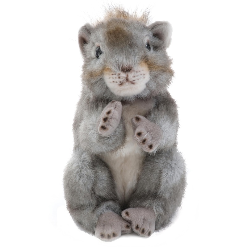 Bearington Peanut Plush Squirrel Stuffed Animal, 8.5 Inches