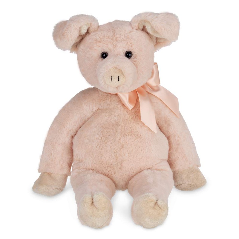 Bearington Piggy Plush Pig Stuffed Animal, 16 Inches