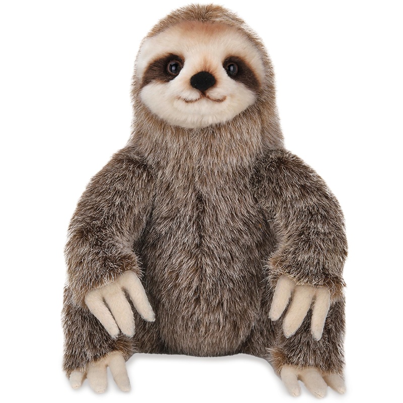 Bearington Simon Plush Three Toed Sloth Stuffed Animal, 10 Inches