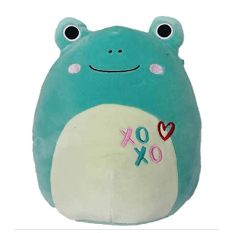 Squishmallow Frog 30Cm (12 Inch) Ludwig Xoxo Heart Valentine Teal Plush Stuffed Animal Super Soft Cuddle Pillow